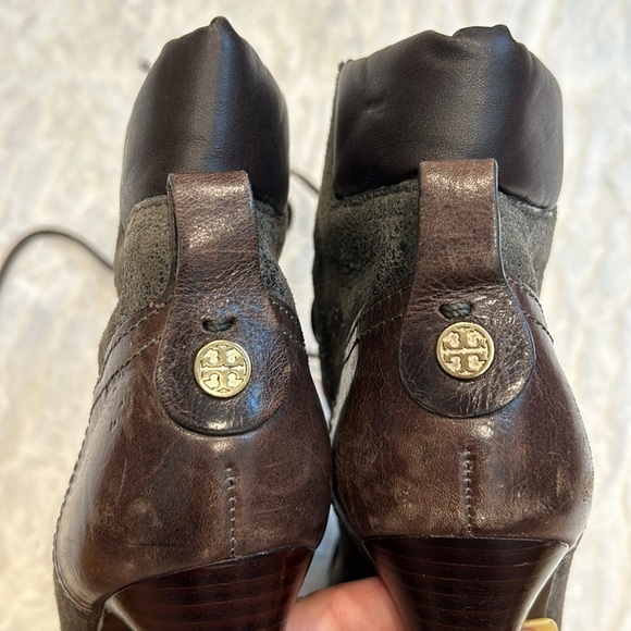 Tory Burch Gray and Brown Ankle Boots - Picture 5 of 13